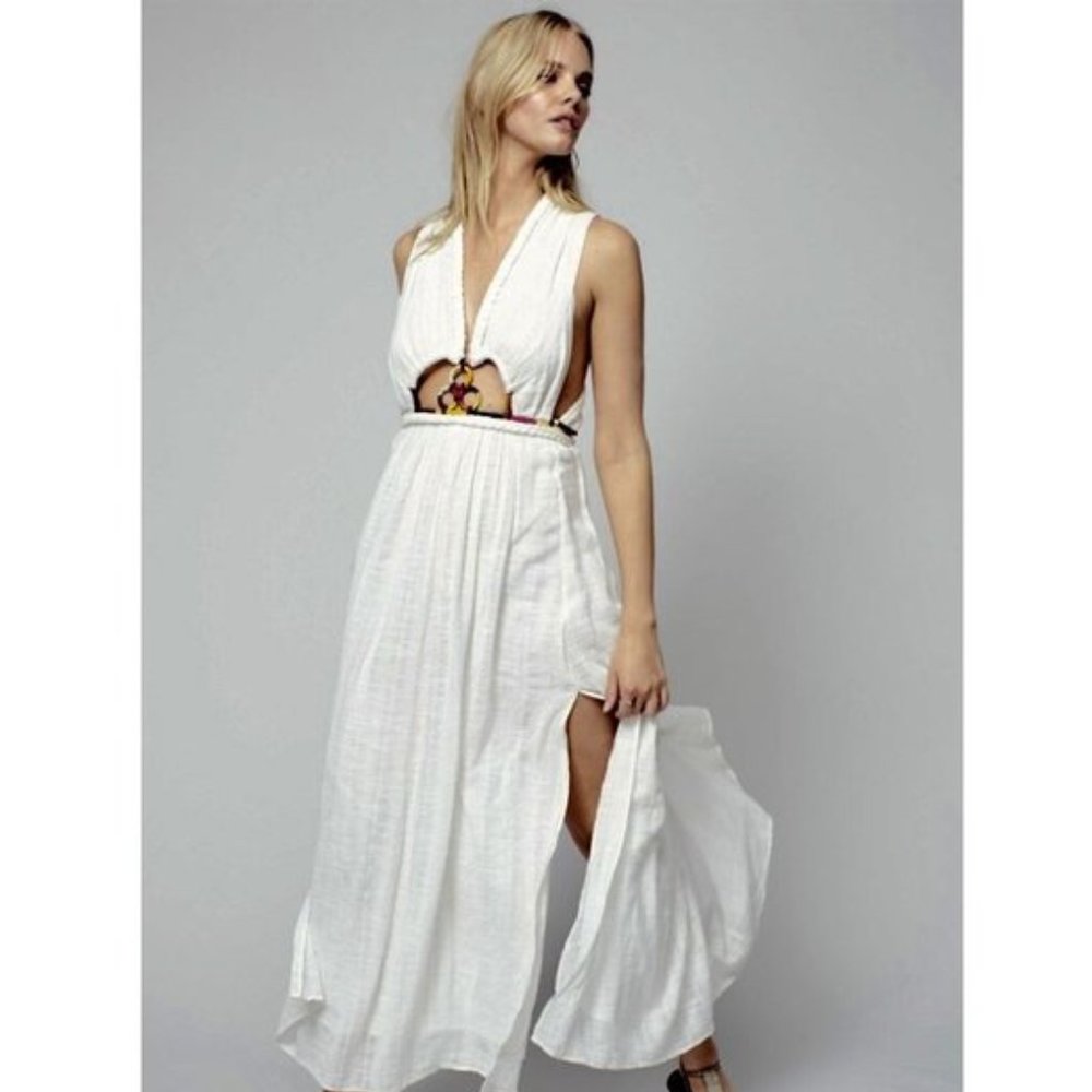 Free People New Romantics Criss Cross Maxi Dress